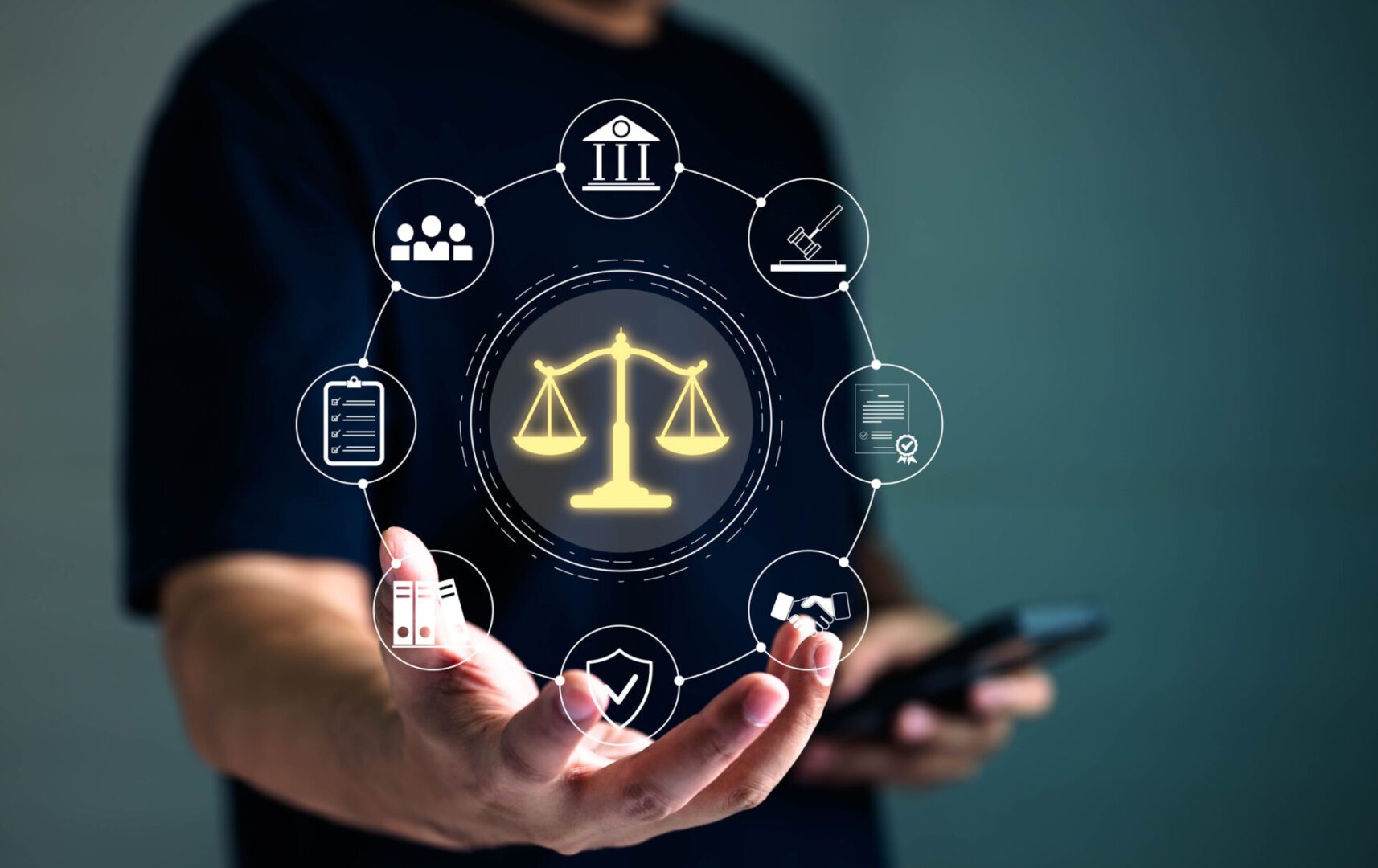 Digital justice system concept