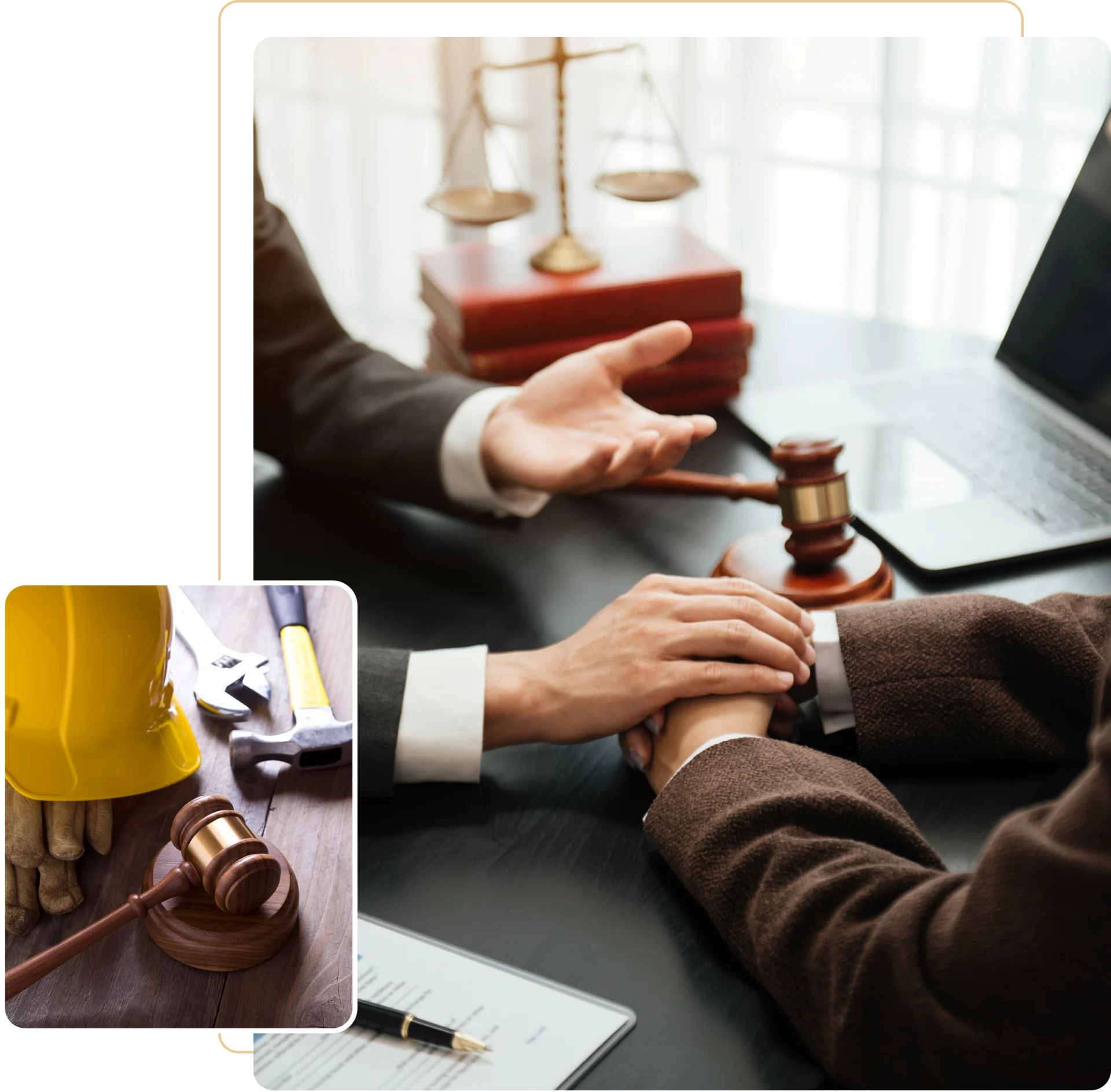 Construction tools and legal documents